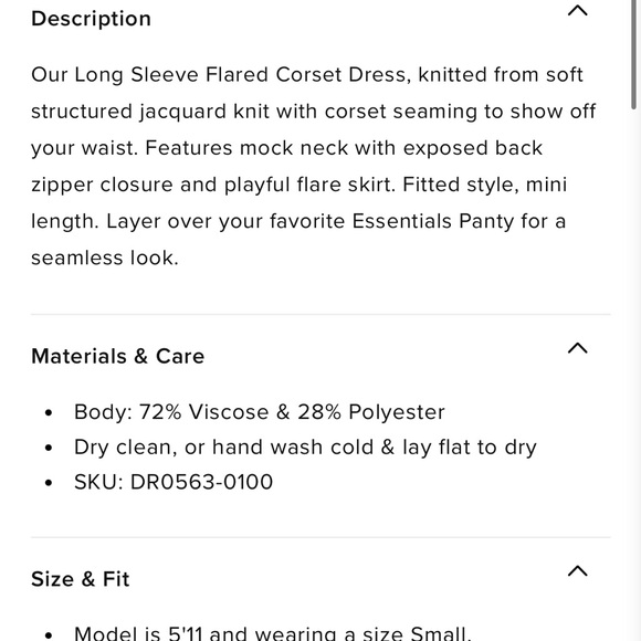 Fleur du Mal LONG SLEEVE FLARED CORSET, Latte, Small - Picture 8 of 8